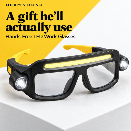 Hands-Free LED Work Glasses.